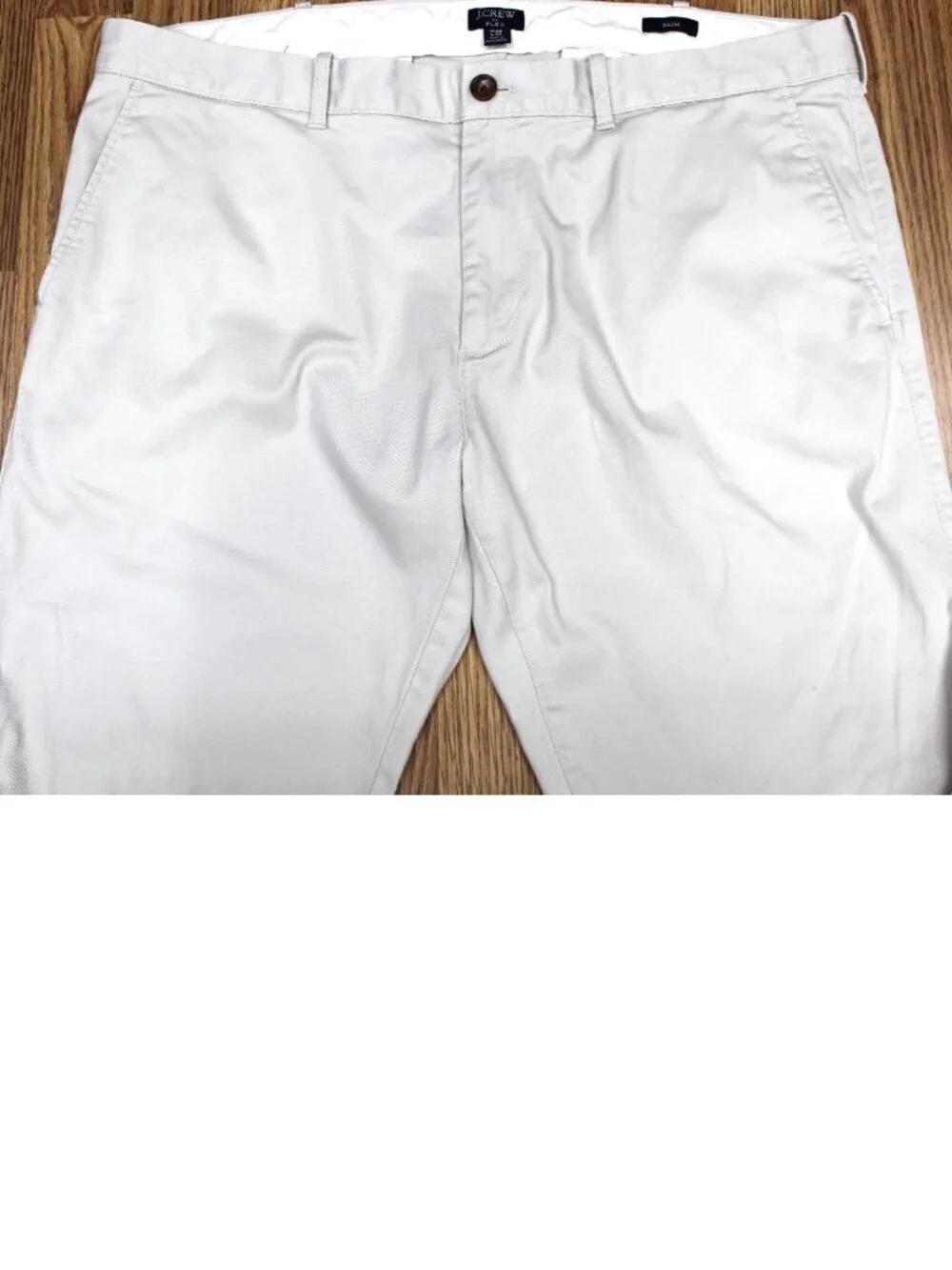 38x32 J.CREW SLIM FIT PANT COTTON/SPANDEX LIGHT KHAKI Sz 38W x 32L